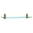 thumbnail image 2 of Ribbon and Reed 24" x 1.25" Bathroom Shelf, Polished Brass, 2 of 3