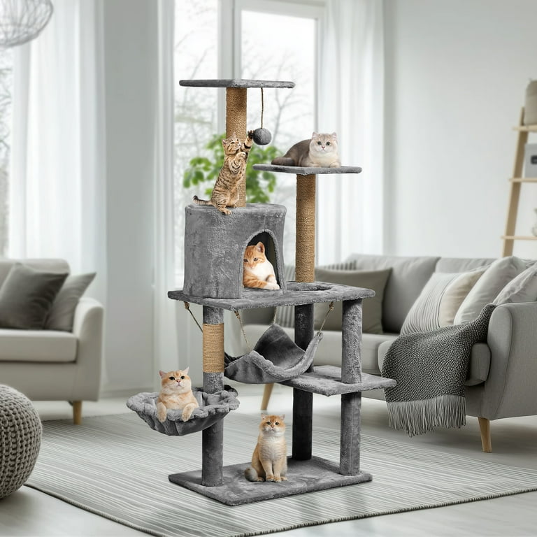 ZephyPaws 52in 5-Level Cat Tree Towers for Large Cat with