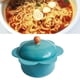thumbnail image 5 of Tazón De Fideos Instantáneos En Forma De Girasol De Acero Inoxidable: Recipiente De Comida De Estilo Japonés con Tapa(Azul eléctrico), 5 of 12