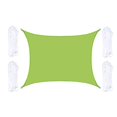 thumbnail image 1 of Toldo de vela de sombra rectangular HDPE transpirable 98% bloque UV 2x3 M jardín Patio al aire libre toldo de protección solar Afortunado Sencillez, 1 of 4