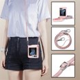 thumbnail image 3 of ELEHOLD for Samsung Galaxy Z Flip 6 Case, Leather Flip Detachable Card Holder Adjustable Cross-Body Strap Hinge Protection Shockproof Full Body Protective Case for Samsung Galaxy Z Flip 6,Rosegold, 3 of 9