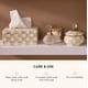 thumbnail image 5 of Funda para caja de pañuelos MACKENZIE-CHILDS Boutique, cuadrada, marrón y blanco, 5 of 6