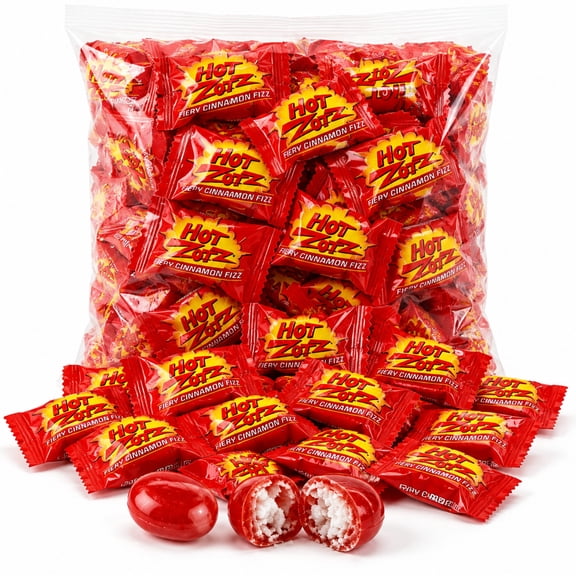Hot Zotz Fiery Cinnamon Fizz, 2lb Bulk Bag (Approx. 145 Pieces)