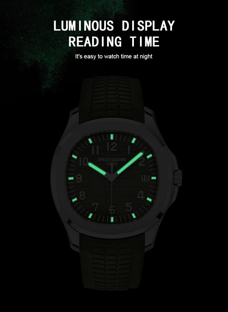 2024 Luxury Specht & Sohne Automatic Watches For Men Rubber Strap Miyota 8215 Movt Classic Sport Wrist Watch Relogio Masculino