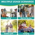 thumbnail image 5 of Eurhowing 2-in-1 Folding Walking Stick with Seat, Portable Trekking Pole & Hiking Chair, Adjustable Aluminum Cane for Seniors, Hiking, Camping, Up to 330lbs, Black, 5 of 8