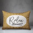 thumbnail image 3 of Creative Products Relax Yellow and White Geometric Print 14x20 Indoor / Outdoor Pillow, 3 of 3