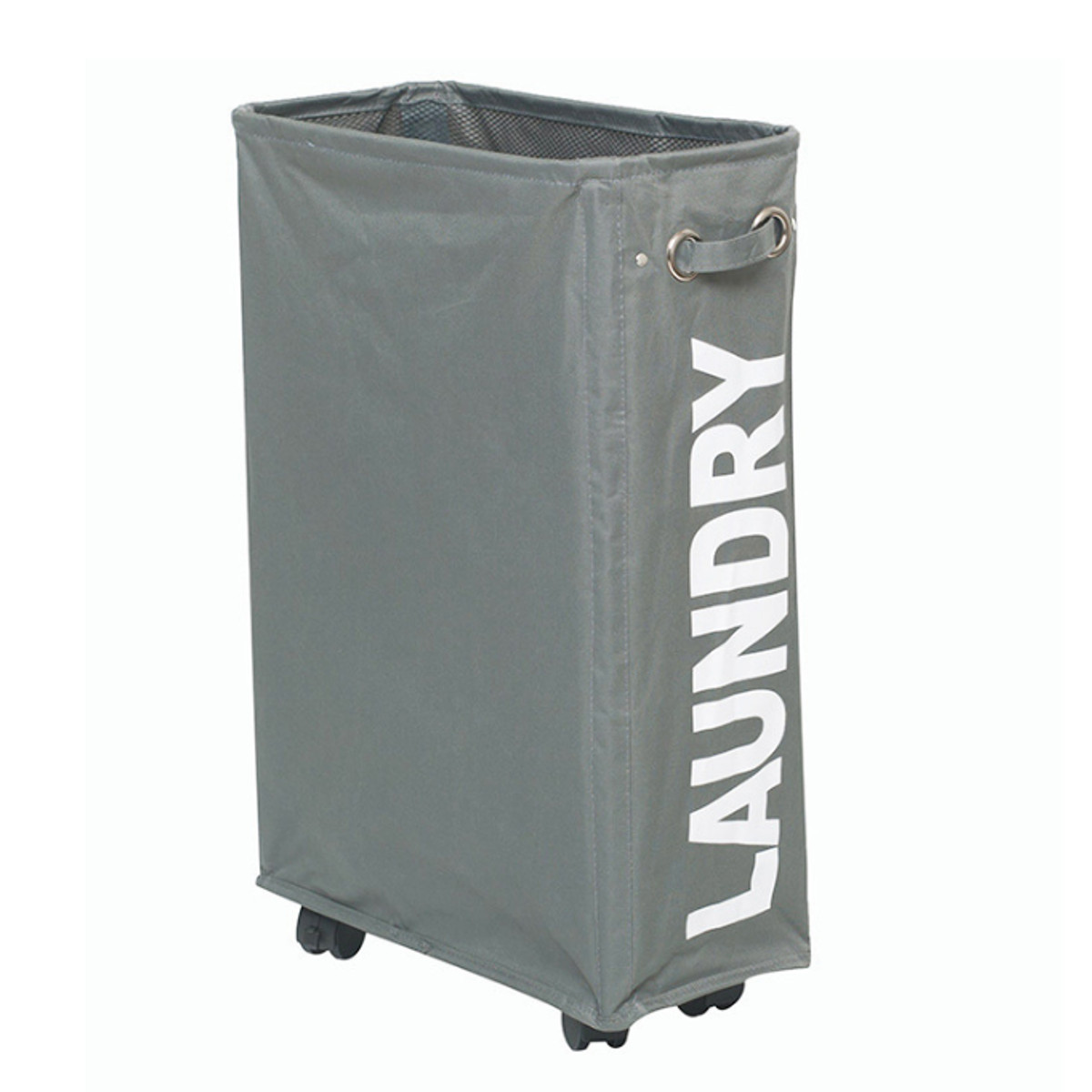 22Inches Rolling Slim Laundry Hamper on Wheels Clothes