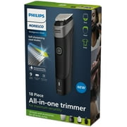 Philips Norelco Multigroom Series 5000 18 Piece, Beard Face, Hair, Body and Intimate Hair Trimmer For Men - No Blade Oil MG5900/49