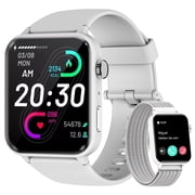 Blackview Smart Watch fits for Android iPhone,IP68 Waterproof,with Bluetooth Call(Answer/Make Calls) for Women Men 1.83 HD Screen Fitness Watch with AI Voice,GRAY