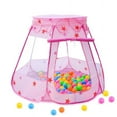 thumbnail image 1 of Popup Princess Tent with Colorful Star Print Foldable Portable Durable Easy to Store Lightweight Best Gift for Girls, 1 of 2