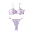 thumbnail image 2 of Women‘s 2 Piece Bikini Bathing Suit Reflective Colorful Mermaid  Triangle Swimsuit, 2 of 5