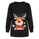 thumbnail image 4 of Sudaderas de Cuello Redondo de Navidad Para Mujer Moda Casual Manga Larga Impreso Ladies Tops Odeerbi ODB209039, 4 of 7
