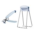 thumbnail image 2 of Pinza para placa caliente BLESIY herramienta resistente al calor clip de acero inoxidable Azul, 2 of 8