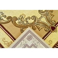 thumbnail image 5 of GLAMOUR 3D Hand Carved Traditional Rug Oriental Floral 7'9''x10'8'' Beige Cream, 5 of 8