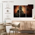 thumbnail image 5 of Elephant Stock Grunge Buddha Wall Art - Horizontal Multi Panel Canvas - Living Room Wall Decor - Religion And Spirituality Multi Panel - Gray And Brown Decor - 57" x 36", 5 of 8