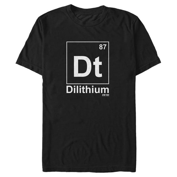 Men's Star Trek Dilithium Element #87 Graphic Tee Black 2X Large