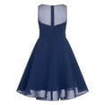thumbnail image 2 of Zaldita Kids Girls Shiny Sequins Junior Bridesmaid Dresses Sleeveless Wedding Party Dress Navy Blue 4, 2 of 7