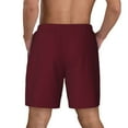 thumbnail image 2 of Lsque Mens Swim Trunks Maroon Pattern - Bathing Suit Compression Liner - Beach Swim Shorts Swimwear - (S-3XL) - Stretch Quick Dry -Medium, 2 of 9