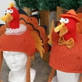 thumbnail image 7 of Junepar Thanksgiving Turkey Cap Novelty Winter Hats for Thanksgiving Night Event Party Interesting Design Thanksgiving Fall Decoration & Accessories - A, 7 of 7