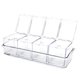 thumbnail image 1 of Caja de condimentos transparente, material acrílico de primera calidad que ahorra espacio, bandeja cuatro en uno, diseño de alta transparencia para una fácil identificación, desmontable, perfecta, 1 of 6