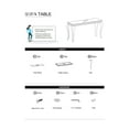thumbnail image 3 of Modern Table For Interior, Black Tempered Glass Top And Silver Metal Legs Contemporary Interior Table, With Stainless Steel -style, 3 of 5