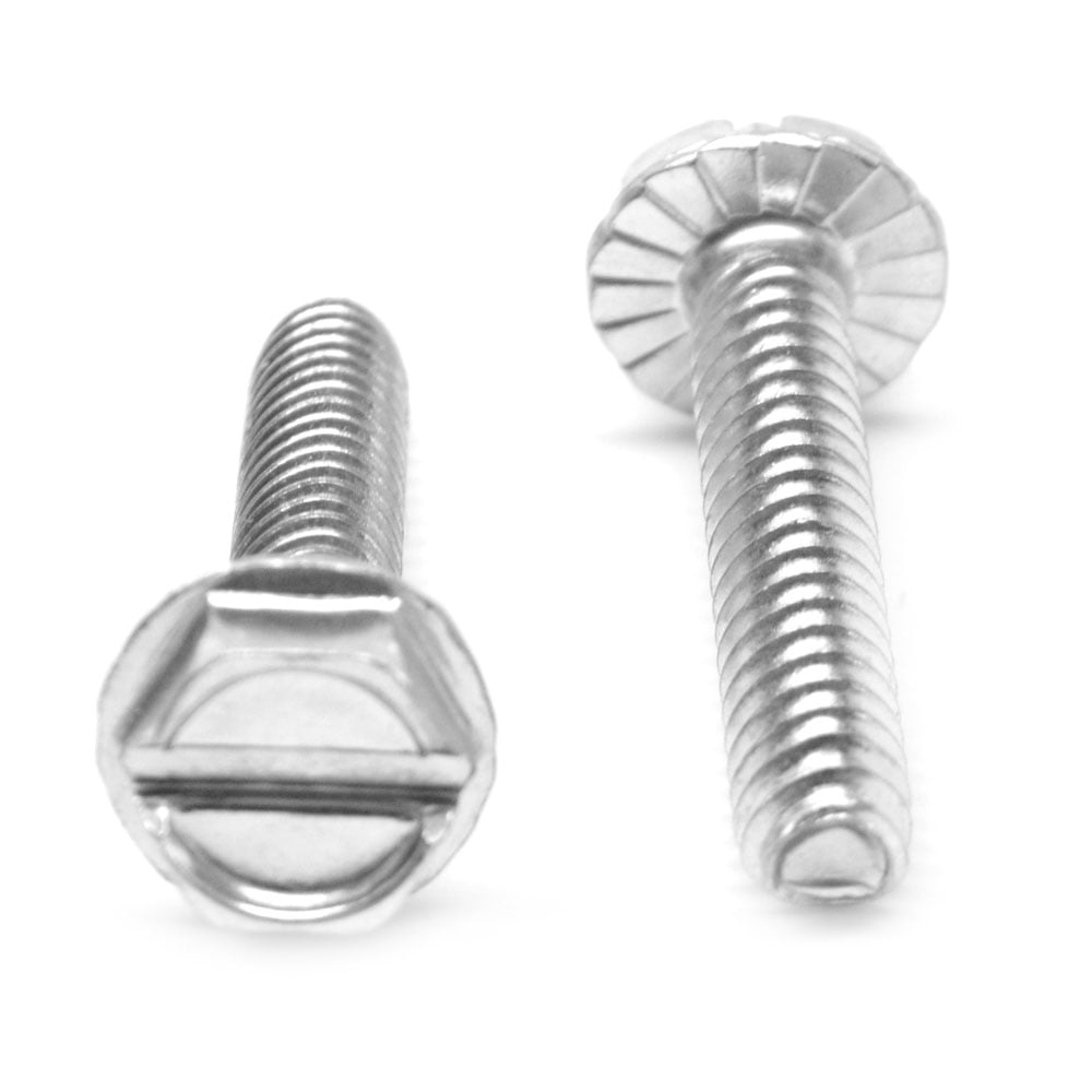 Pack of 25 Pack of 25 1/4-20 Thread Size Small Parts 1408RSW 1/4-20 Thread Size 1/2 Length 1/2 Length Hex Washer Head Slotted Drive Zinc Plated Steel Thread Rolling Screw for Metal 