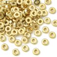 thumbnail image 2 of 100pc CCB Plastic Beads Flat Round/Disc Golden 6x2mm Hole: 2.2mm, 2 of 5