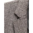 thumbnail image 5 of Men's elegant fleece coat, autumn and winter casual retro checkered single-breasted jacket, 5 of 5