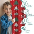 thumbnail image 3 of Blackout Kids Curtains,Red Christmas Tree and Snowflake Pattern Childrens Insulated Curtains Set Of 2,Bedroom Essentials,Toddler Room Decor 52"x63", 3 of 5