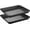 Black, variant on 2 Pieces Large Flat Cookie Sheet No Edges, Nonstick Insulated Baking Pan, Commercial Oven Trays for Cooking, 16" X 14", Grey