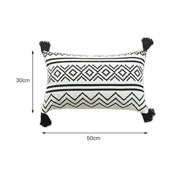 OUSITAID Morocco Tufted Boho Throw Pillow Covers Lumbar Small Decorative Pillows Cover for Couch Bed Living Room Pillow cores not included Walmart