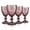 Purple wine glasses, variant on Blue Vintage Wine Glasses,Clear Water Goblet Glasses,Stemmed Drinking Glasses with Embossed Pattern,Colored Glassware Set for Wedding Party Banquet Feast,10 oz,Set of 4,Dishwasher Safe