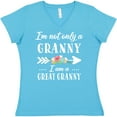 thumbnail image 3 of Inktastic I'm Not Only a Granny I'm a Great Granny with Flowers Women's V-Neck T-Shirt, 3 of 5