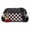 Brown, variant on Checkered Crossbody Bag for Women with Cherry Charm, Small Black White Purse with Adjustable Strap and Secure Zipper Clip