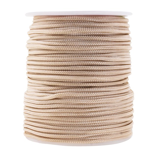 Mandala Crafts Cordón de satén de nailon – Cordón de nailon de 0.079 in para hacer joyas – Cuerda de satén de nailon trenzado de 55 yardas para pulseras con nudo chino