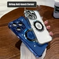 thumbnail image 5 of Luxury Magsafe Electroplate Case for iPhone 15 14 13 12 11 Pro Max Airbag Shockproof Magnetic Transparent Bumper Hard Back Cover, 5 of 5