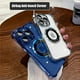 thumbnail image 5 of Luxury Magsafe Electroplate Case for iPhone 15 14 13 12 11 Pro Max Airbag Shockproof Magnetic Transparent Bumper Hard Back Cover, 5 of 5
