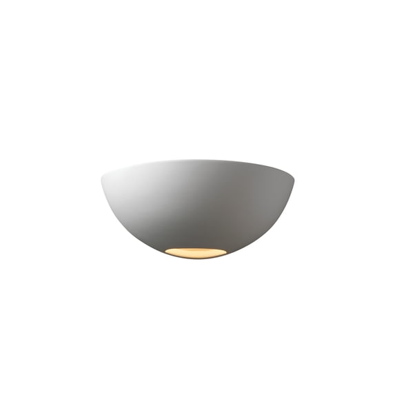 Justice Design Group CER-1320 Single Light 10.5" Small Metro Interior Wall Sconce Rated for Damp Locations from the Ceramic Collection