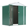 thumbnail image 4 of Devoko 4×6 ft.Patio Metal Shed, Lockable Garden Shed for Outdoor Backyard Patio Storage, 4 of 7