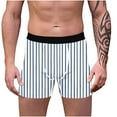 thumbnail image 2 of Jalioing Mens Trunks Short Leg Striped Boxer Briefs Underwear Soft Breathable Boxer Underpants for Men S-3XL, 2 of 3
