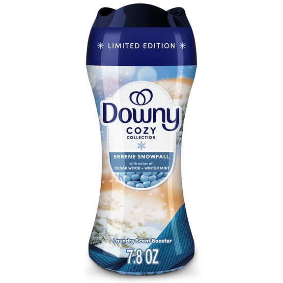 Downy In-Wash Laundry Scent Booster Beads, Cozy Collection, Serene Snowfall, 7.8 oz