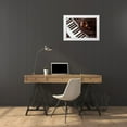 thumbnail image 3 of Larson, Nathan 18x13 White Modern Wood Framed Museum Art Print Titled - Night Vibes Lounge, 3 of 4