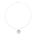 thumbnail image 3 of NOVICA Sterling silver pendant necklace, 'Pious Om', 3 of 6