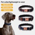 thumbnail image 2 of CSChome Pet Collar With Exquisite Workmanship Retro Denim Dog Collar - Tassel Decor, Comfortable Adjustable Plaid Pet Neck Strap, 2 of 6