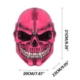 thumbnail image 3 of Xihbxyly Máscara de Calavera de Halloween, Diseño Fantasma Realista, Alta Elasticidad y Comodidad, Protección para Deportes Al Aire Libre, Accesorio de Cosplay y Fiesta, para Hombre y Mujer, Fácil de, 3 of 5