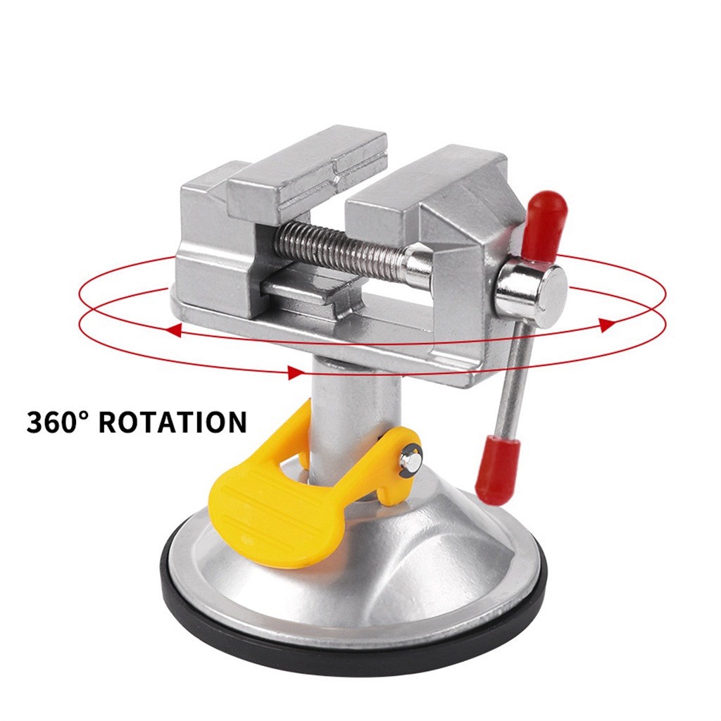 360 Degrees Rotary Table Vise Fixed Frame Sucker Clamp Table Vise