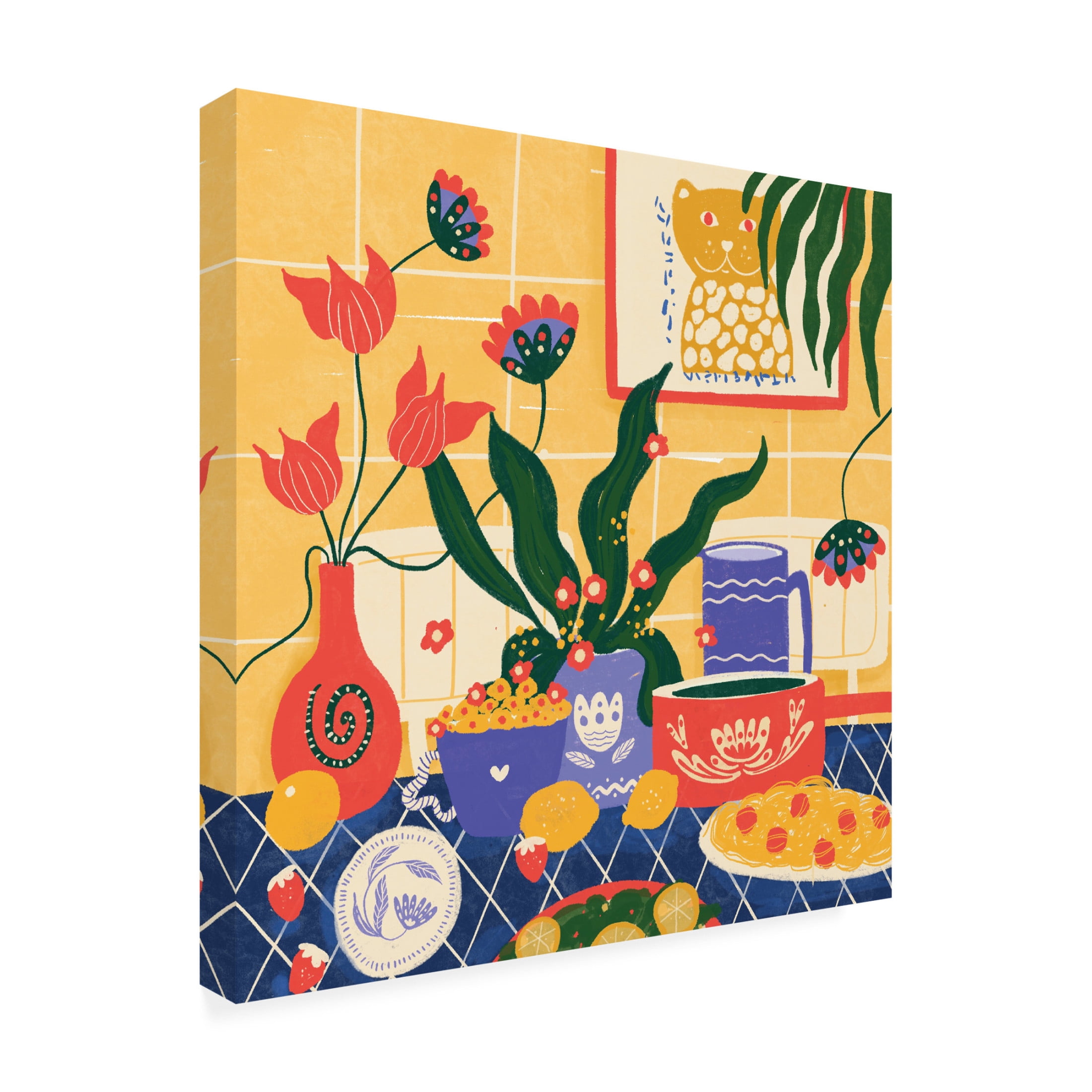 Trademark Fine Art Shriya Bhattacharya Summer Lunch Canvas Wall Art