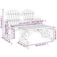 thumbnail image 2 of vidaXL 2 Piece Patio Lounge Set Solid Wood Fir, 2 of 7
