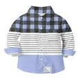 thumbnail image 5 of Ashirexll Long Sleeve Shirts for Girls, Fall Tops, Boys and Girls Casual Long Sleeve Shirts Fashion Plaid and Striped Shirt Tops, 5 of 6
