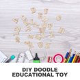 thumbnail image 4 of LIFKOME 400Pcs Wood Letters Decorations Alphabet Shape Beige For Students Diy Enthusiasts Crafts, 4 of 8